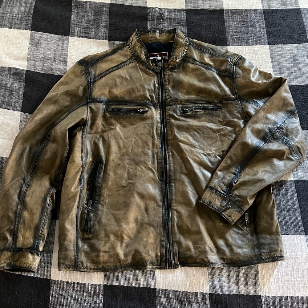 Patrick James Lambskin Blouson Jacket brown
